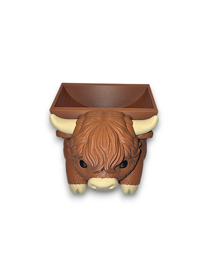 Bonnie the Highland Cow – Round Sponge Holder – by 3D4pets