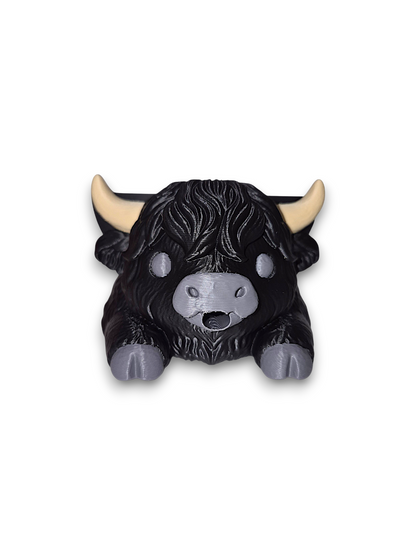 Bonnie the Highland Cow – Round Sponge Holder – by 3D4pets