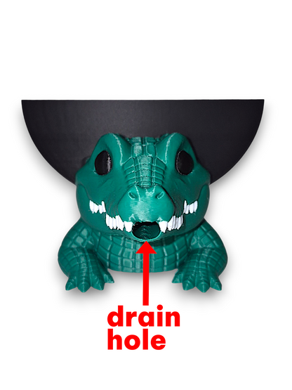 Atlas the Crocodile - Round Sponge Holder – by 3D4pets