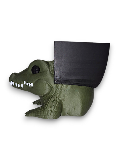Atlas the Crocodile - Round Sponge Holder – by 3D4pets