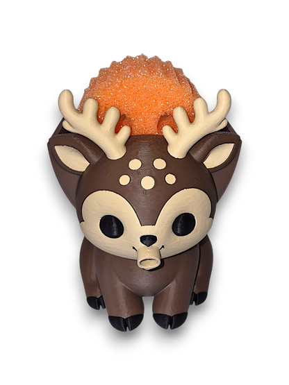 Spruce the Deer – Round Sponge Holder – by 3D4pets