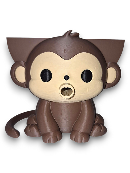 Milo the Monkey - Round Sponge Holder – by 3D4pets