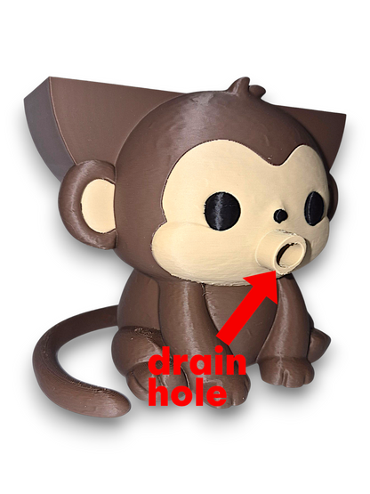 Milo the Monkey - Round Sponge Holder – by 3D4pets