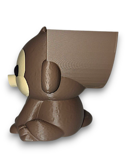 Milo the Monkey - Round Sponge Holder – by 3D4pets