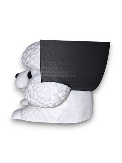 PomPom the Poodle – Round Sponge Holder – by 3D4pets