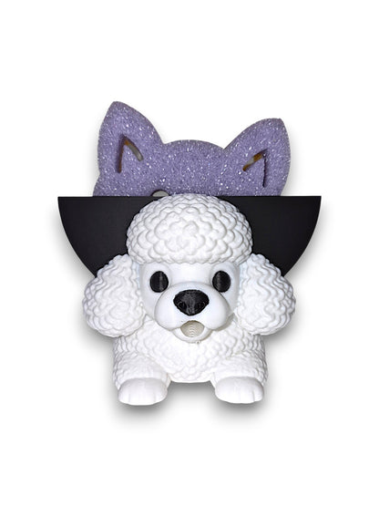 PomPom the Poodle – Round Sponge Holder – by 3D4pets