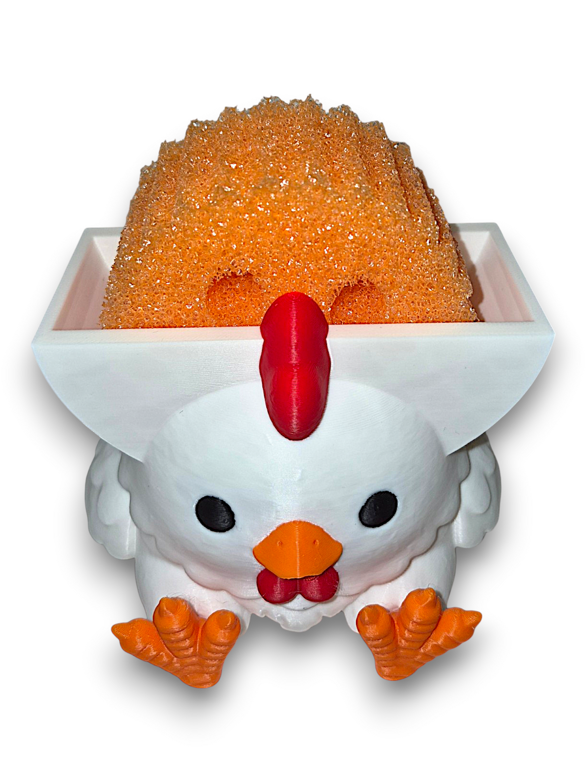 Chicky the Chicken – Round Sponge Holder – by 3D4pets