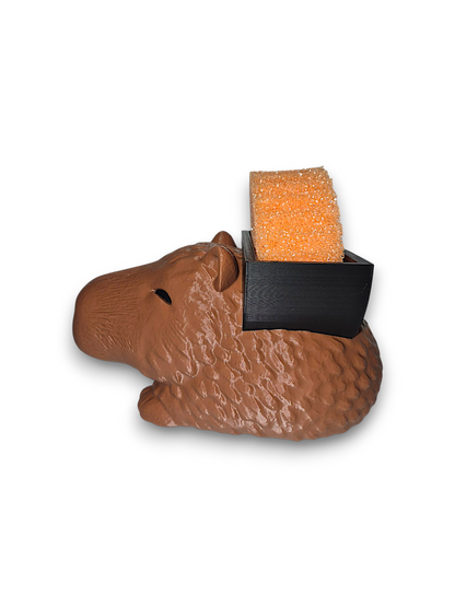 Blush the Capybara Round Sponge Holder – by 3D4pets