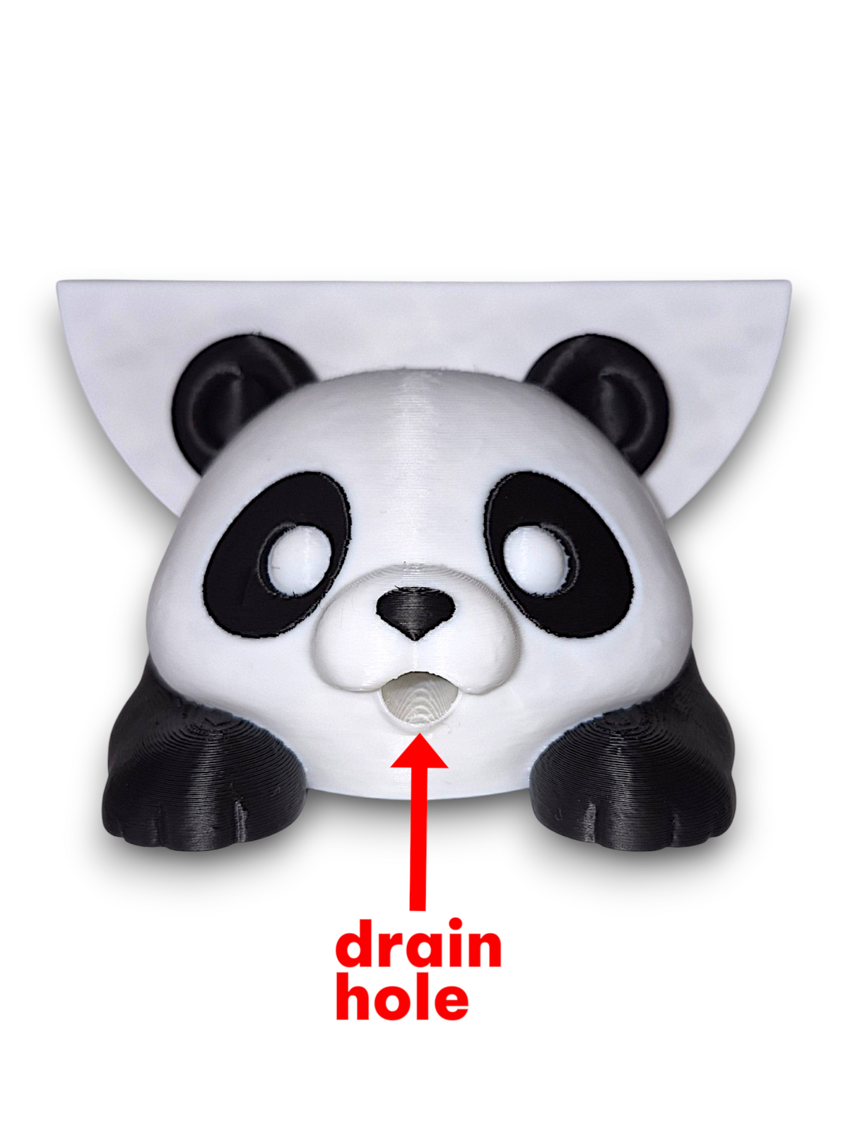 Bamboo the Panda – Round Sponge Holder – by 3D4pets