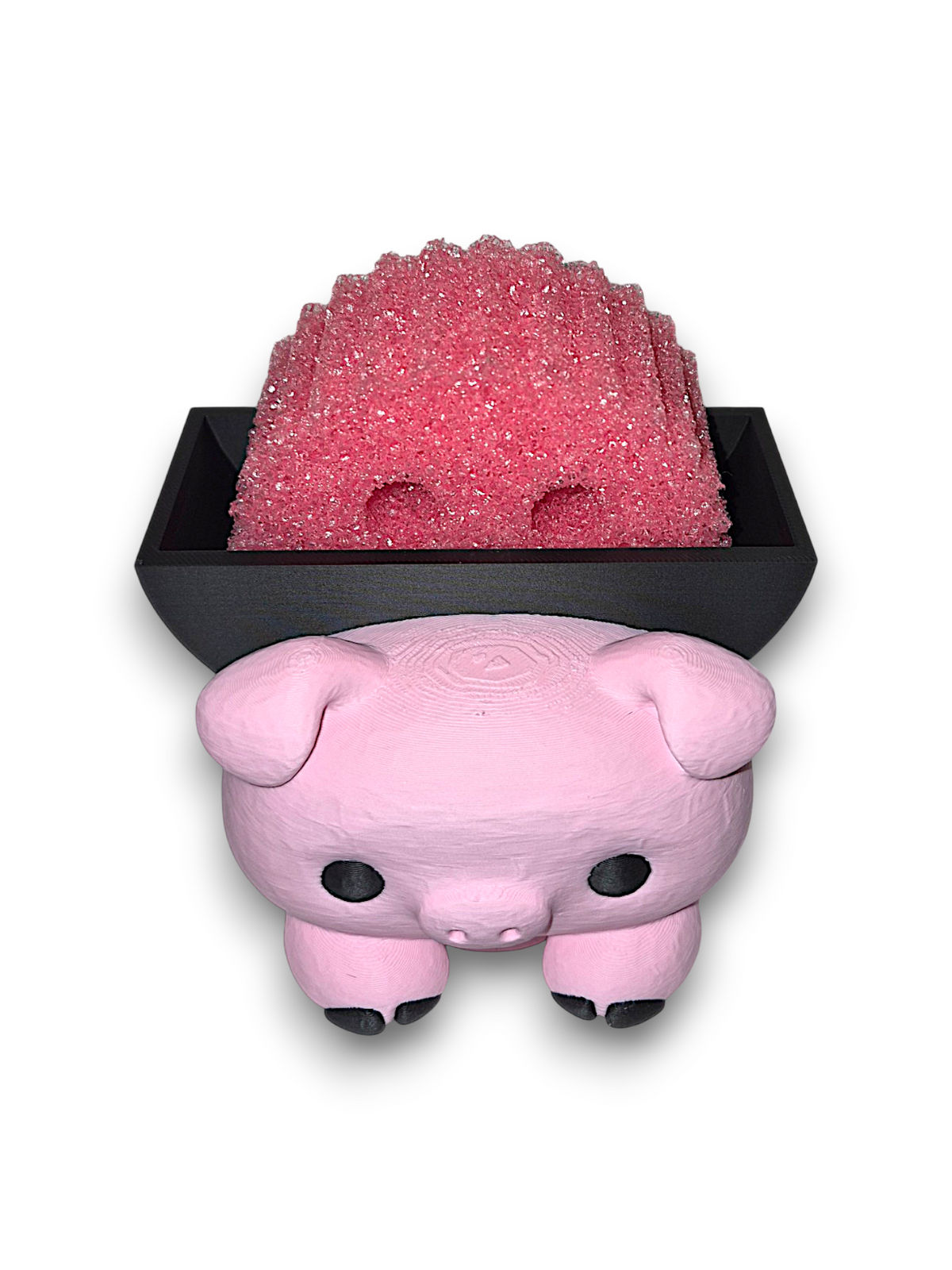 Pinky the Pig – Round Sponge Holder – by 3D4pets