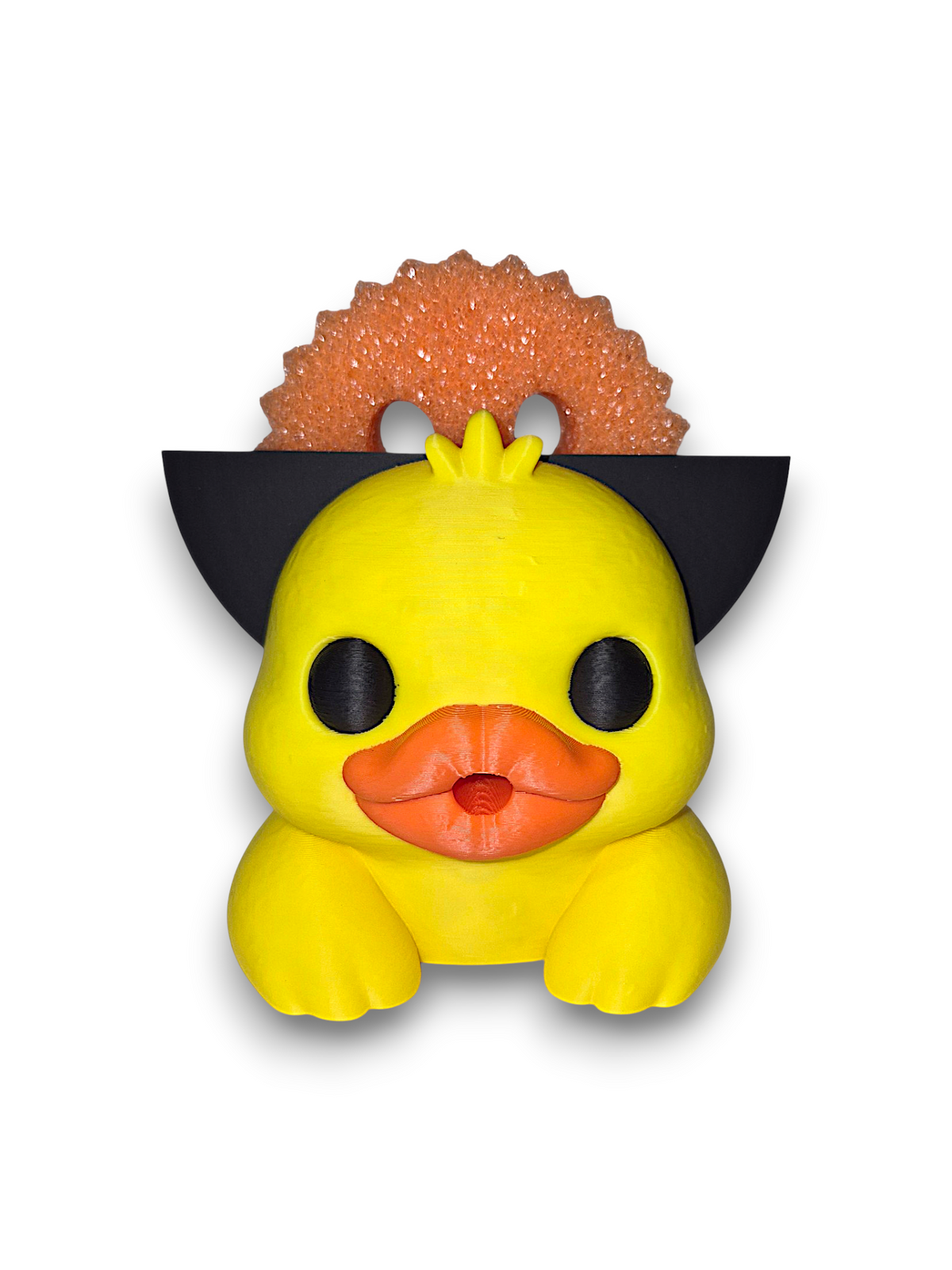 Duckie the Duckfaced Duck – Round Sponge Holder – by 3D4pets