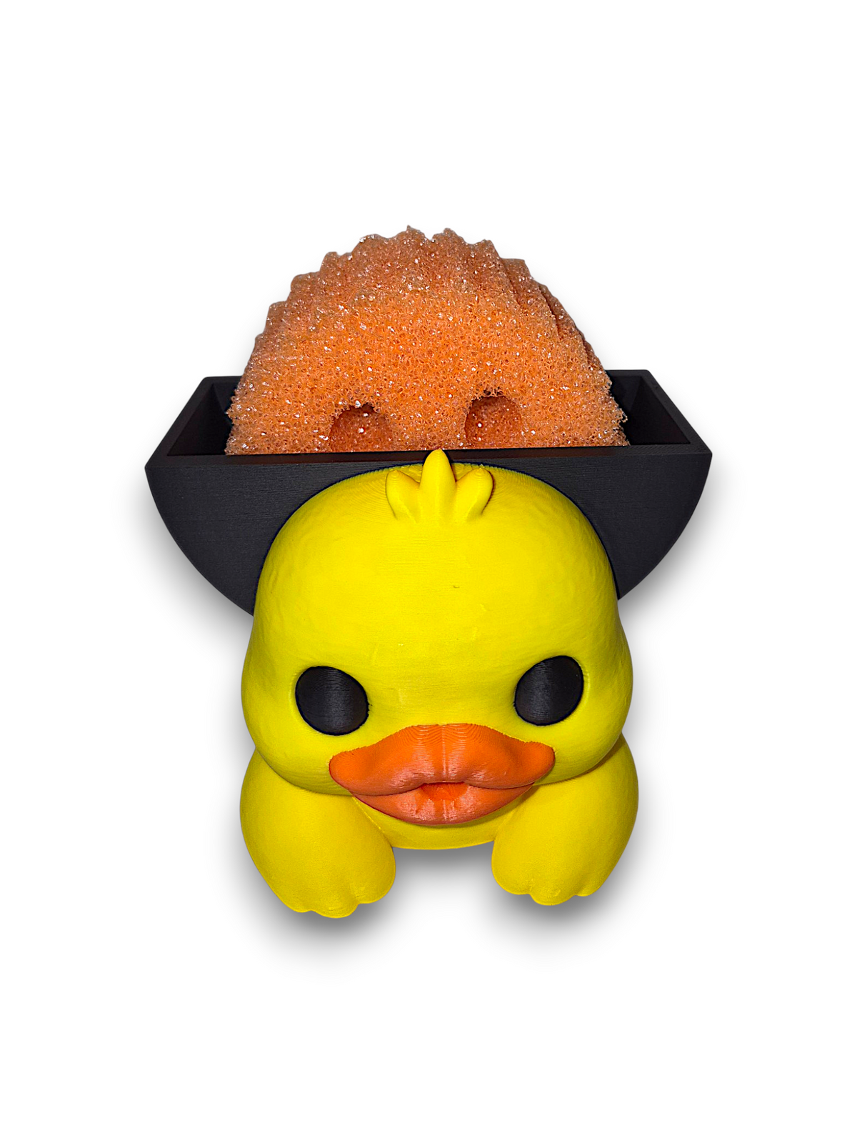 Duckie the Duckfaced Duck – Round Sponge Holder – by 3D4pets