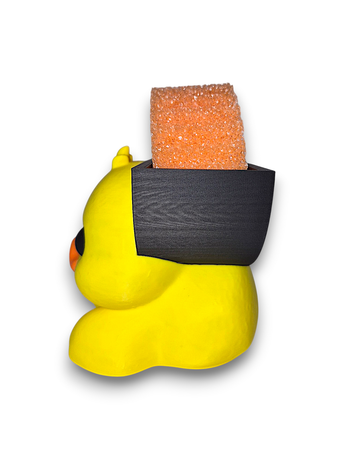 Duckie the Duckfaced Duck – Round Sponge Holder – by 3D4pets