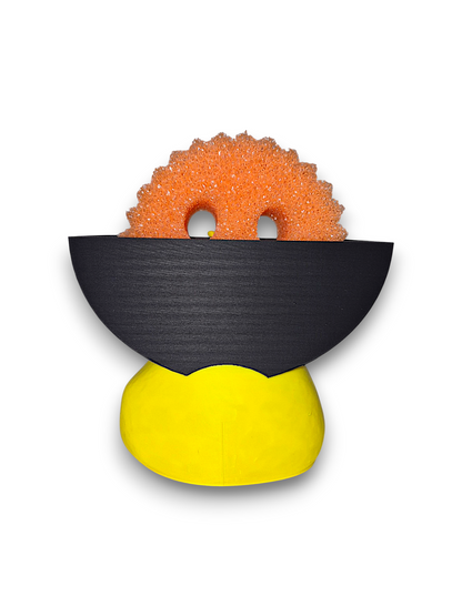 Duckie the Duckfaced Duck – Round Sponge Holder – by 3D4pets