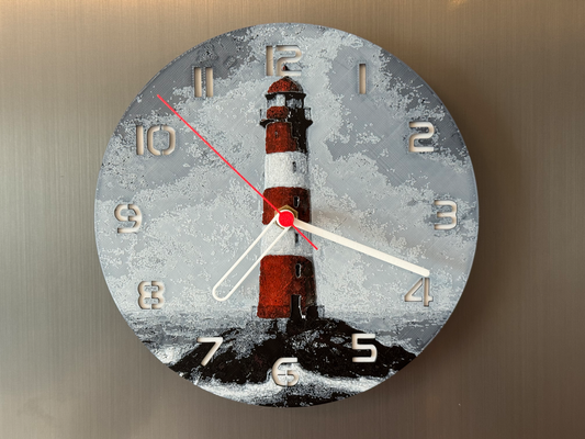 Coastal Beacon – Round HueForge Clock – Designed by cP3D