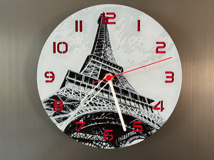 Eiffel Tower – Round HueForge Clock – Designed by cP3D