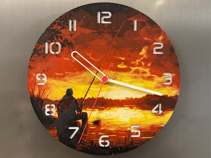 Last Cast – Round HueForge Clock – Designed by cP3D