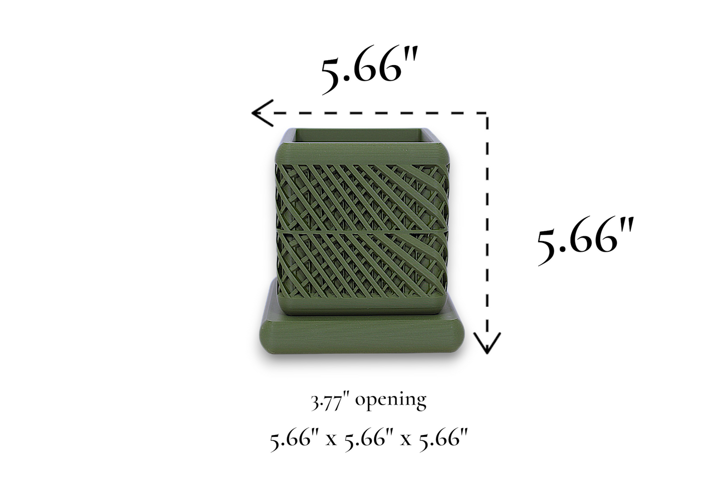 Qube Planter – by h3liØ Designs