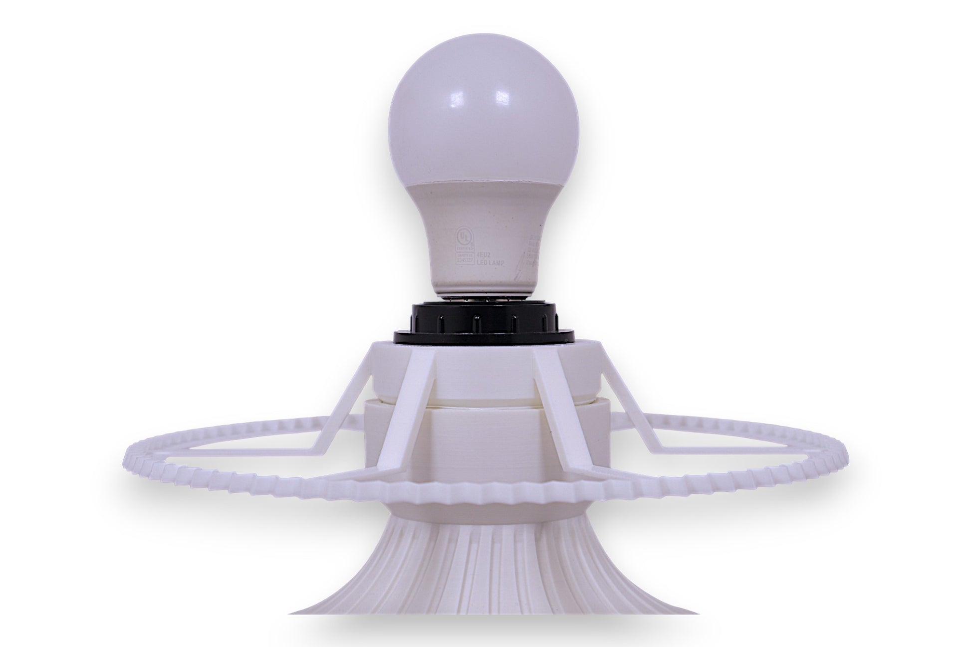 Light bulb on a white background