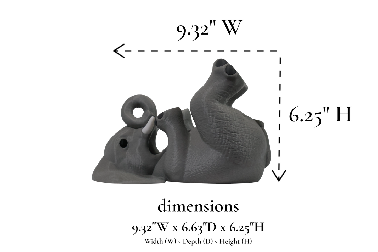 Guzzle Trunk – Elephant Wine Bottle Holder by IK3D