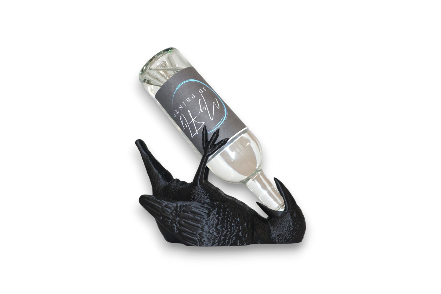 Tipsy Talons – Raven Wine Bottle Holder by IK3D