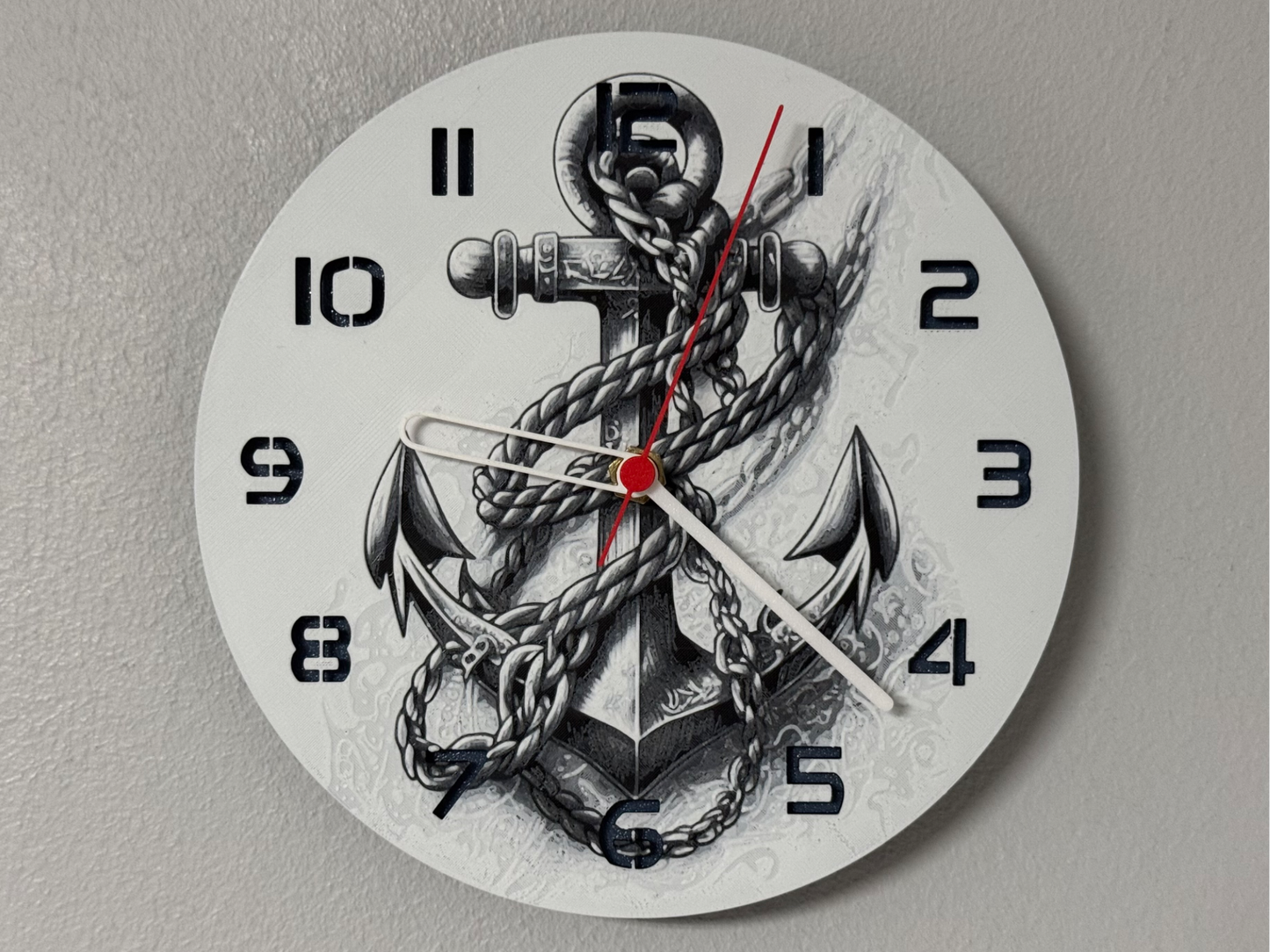Stay Anchored – Round HueForge Clock – Designed by cP3D