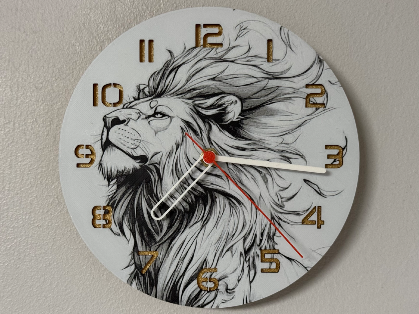 Majestic Wind – Round HueForge Clock – Designed by cP3D