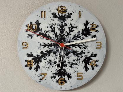Winter Crystal – Round HueForge Clock – Designed by cP3D