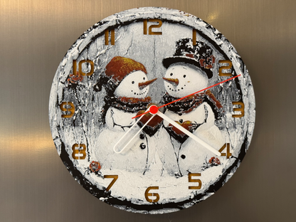 Snowy Love – Round HueForge Clock – Designed by cP3D