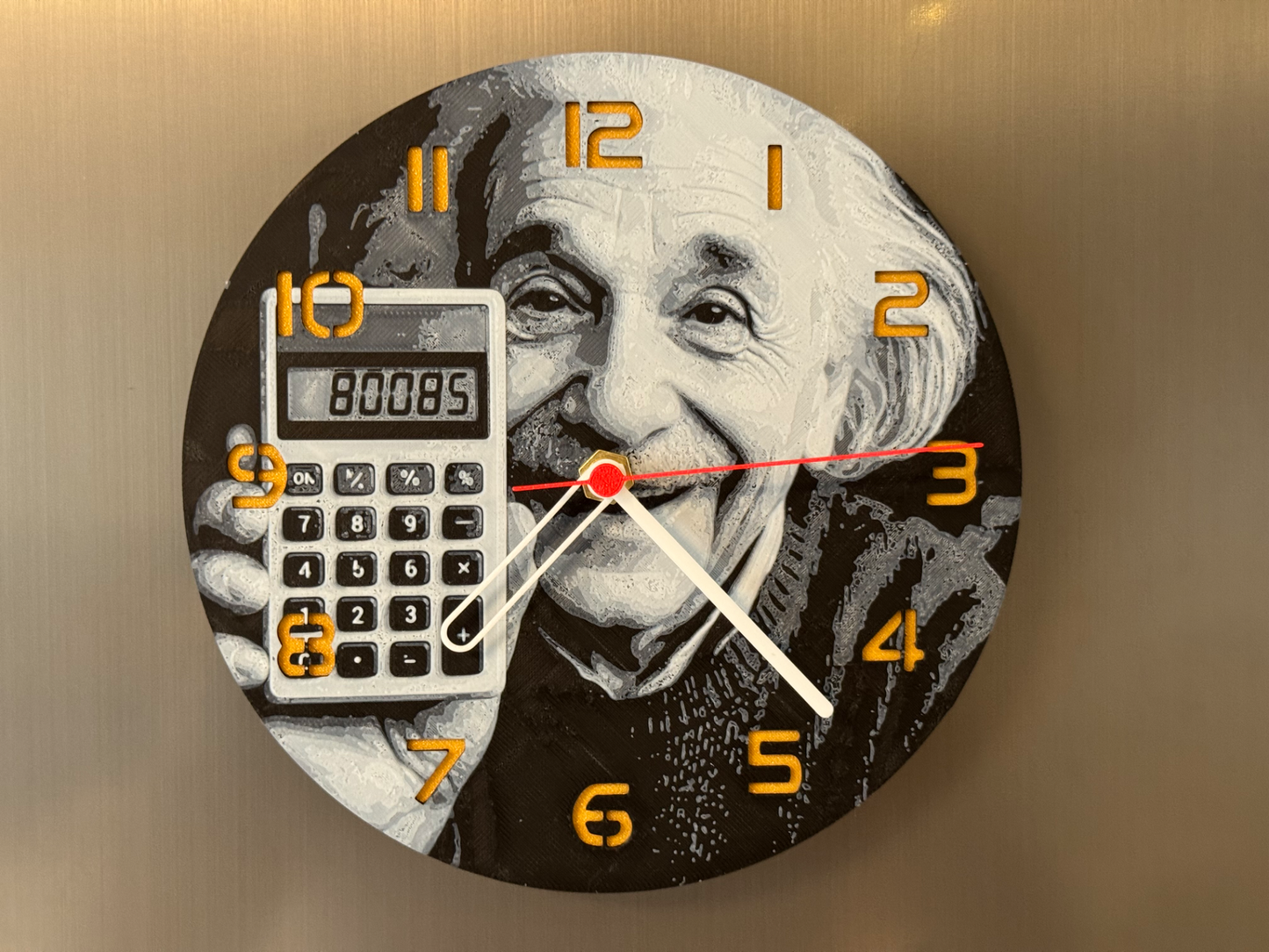 Relativity – Round HueForge Clock – Designed by cP3D