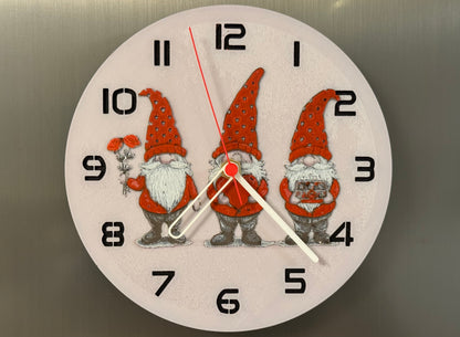 Gnome of My Heart – Round HueForge Clock – Designed by cP3D