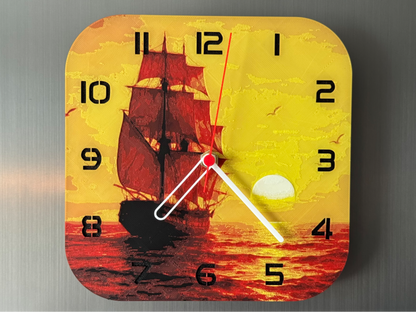 Sunset Voyager – HueForge Clock – Designed by cP3D