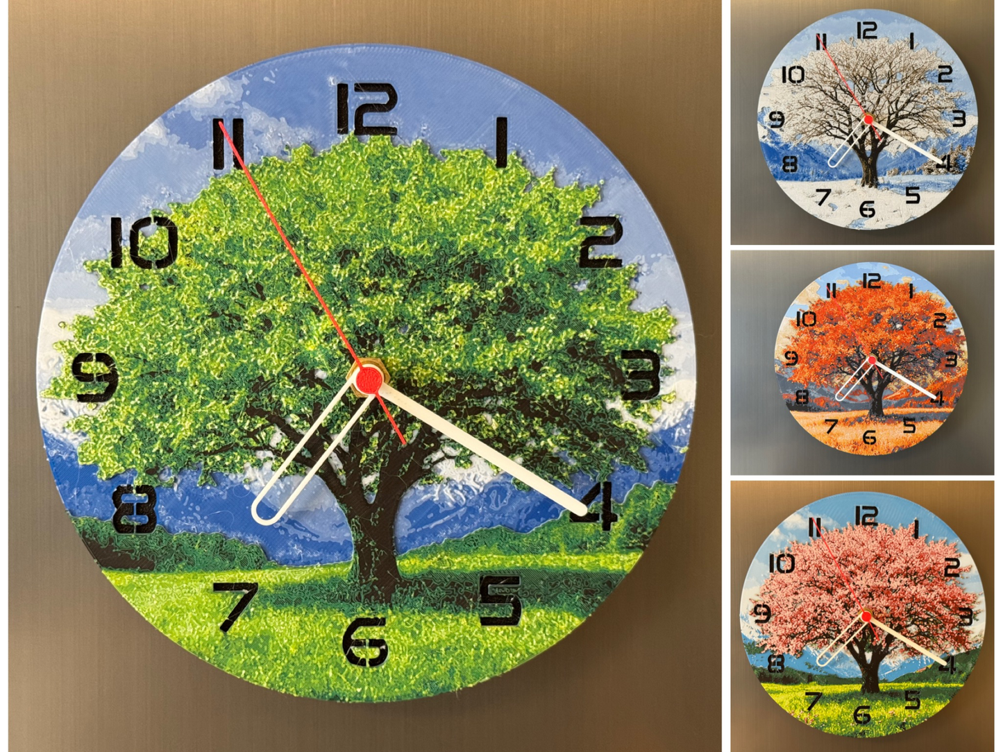 Summer Breeze – Round HueForge Clock – Designed by cP3D