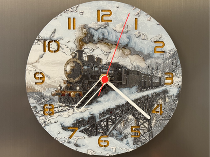 Midnight Express – Round HueForge Clock – Designed by cP3D