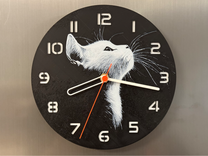 White Whisper – Square HueForge Clock – Designed by cP3D
