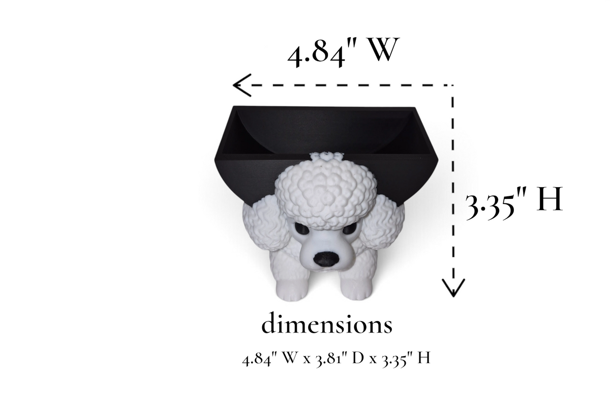 PomPom the Poodle – Round Sponge Holder – by 3D4pets