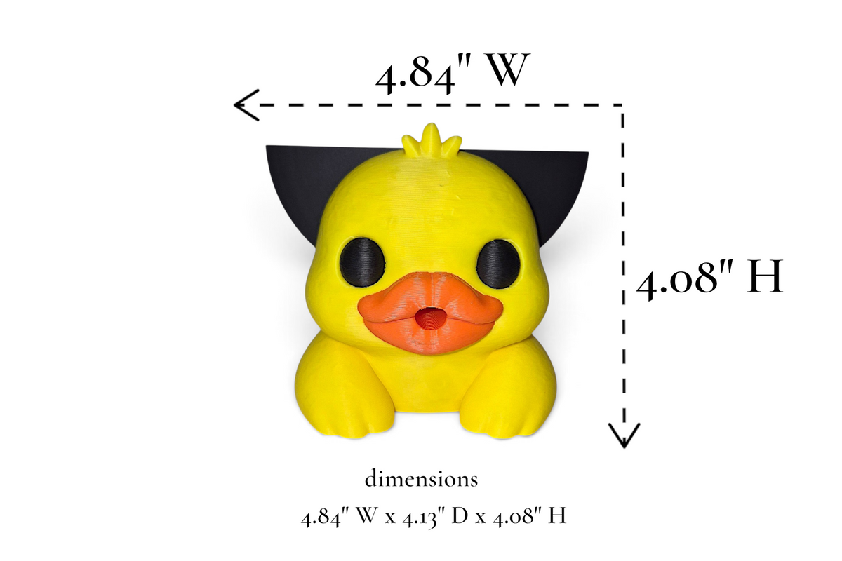 Duckie the Duckfaced Duck – Round Sponge Holder – by 3D4pets